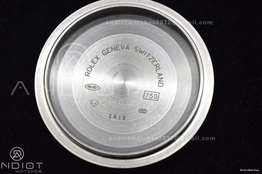 710 GMF Arabic A3255 Steel Dial Cozy Markers SS Blue V on DayDate President Bracelet 40 Iced 904L 1025